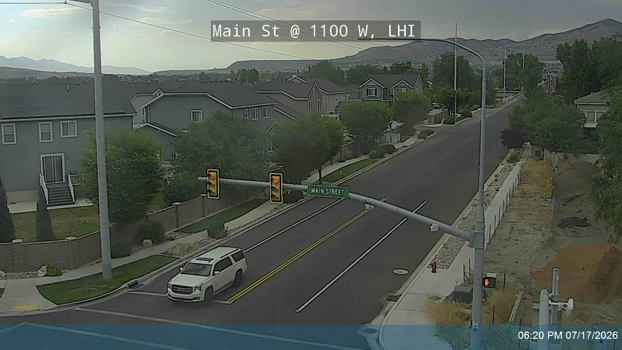Main St traffic camera, view south, Lehi, Utah