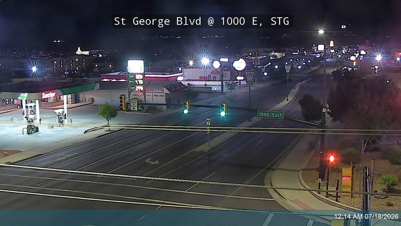 SR-34 traffic camera, view north, St. George, Utah