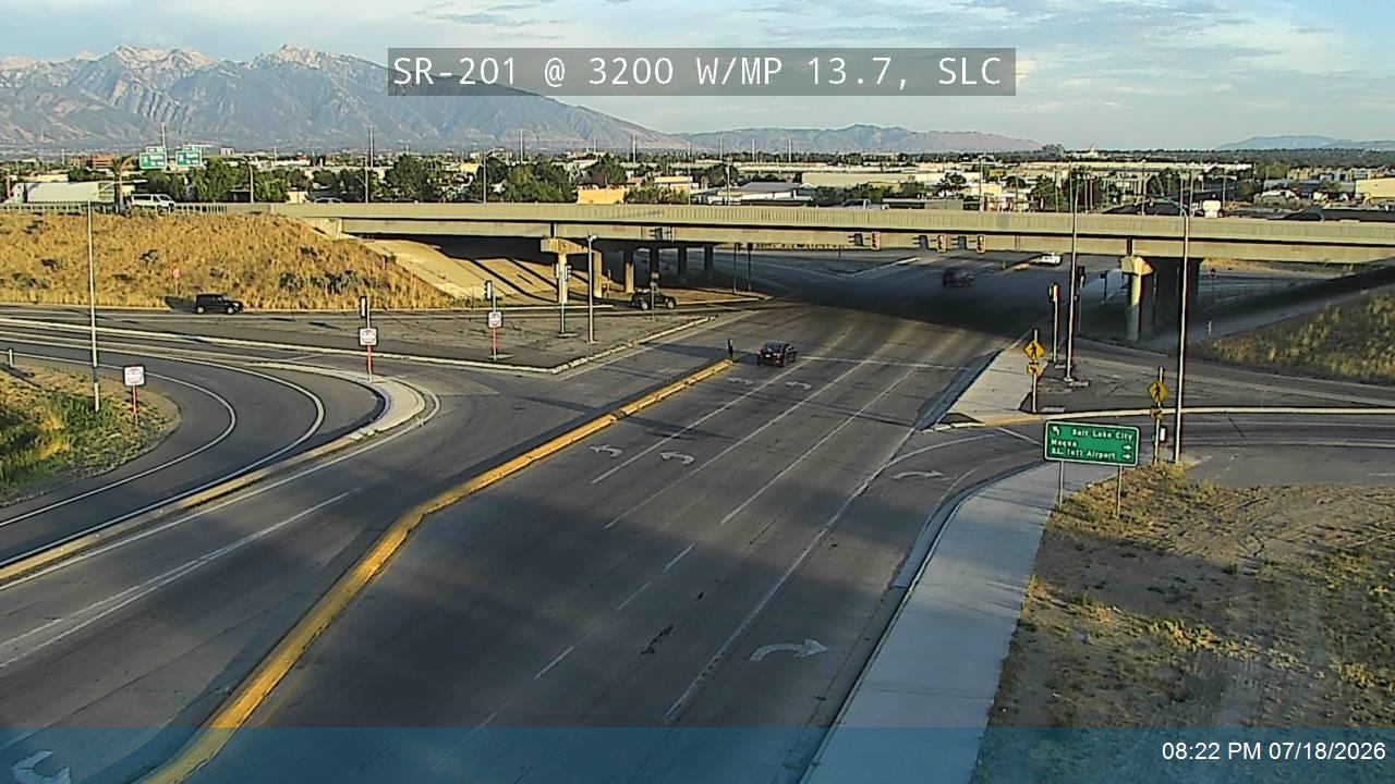 SR-201 traffic camera, view east, Salt Lake City, Utah