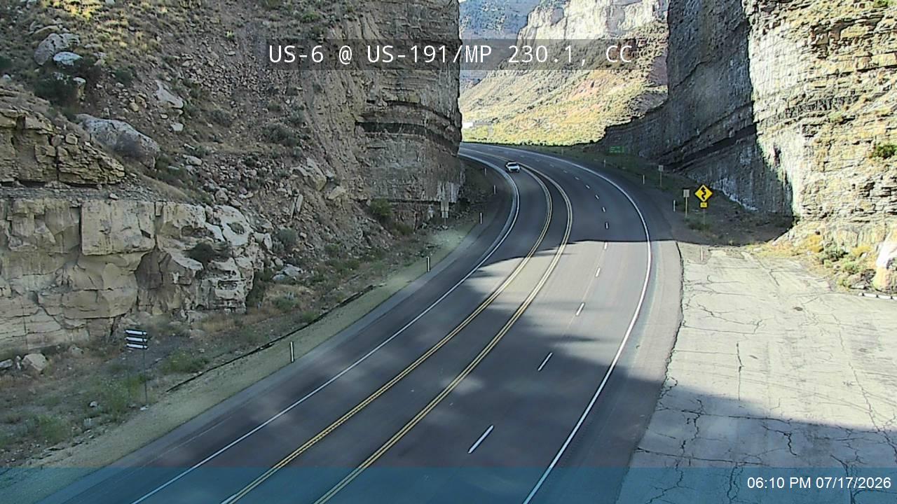 US-6 @ US-191 / MP 230.1, CC traffic camera, Carbon County