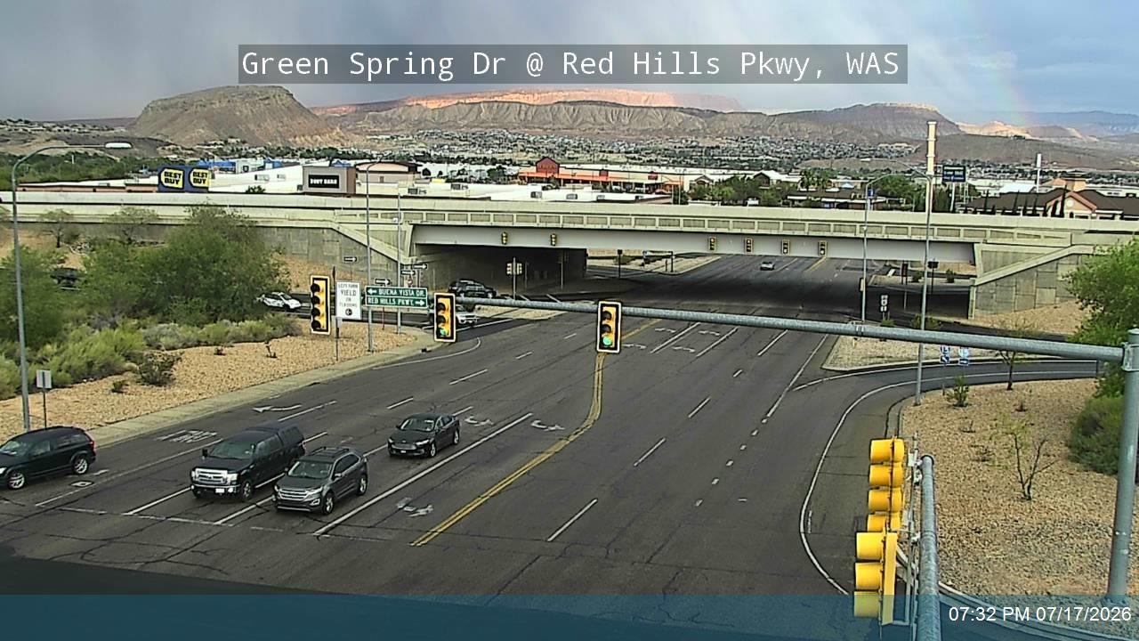 Green Spring Dr traffic camera, view north, Washington, Utah