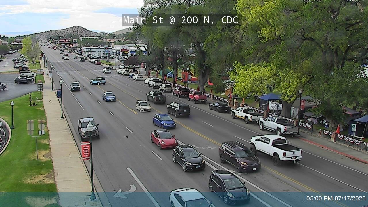 SR-130 traffic camera, view south, Cedar City, Utah