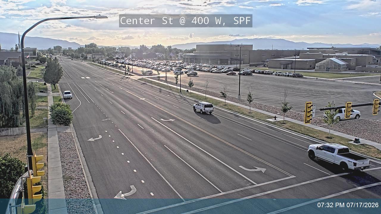 400 W traffic camera, view south, Spanish Fork, Utah