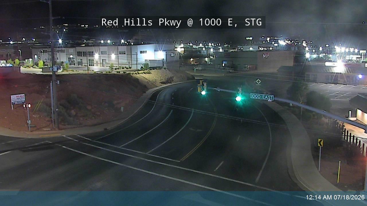 Red Hills Pkwy traffic camera, view north, St. George, Utah