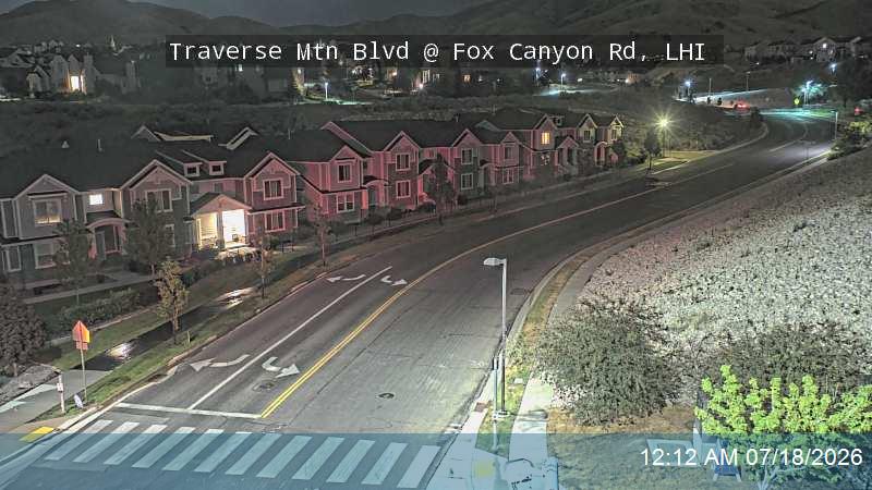 Traverse Mtn Blvd traffic camera, view south, Lehi, Utah