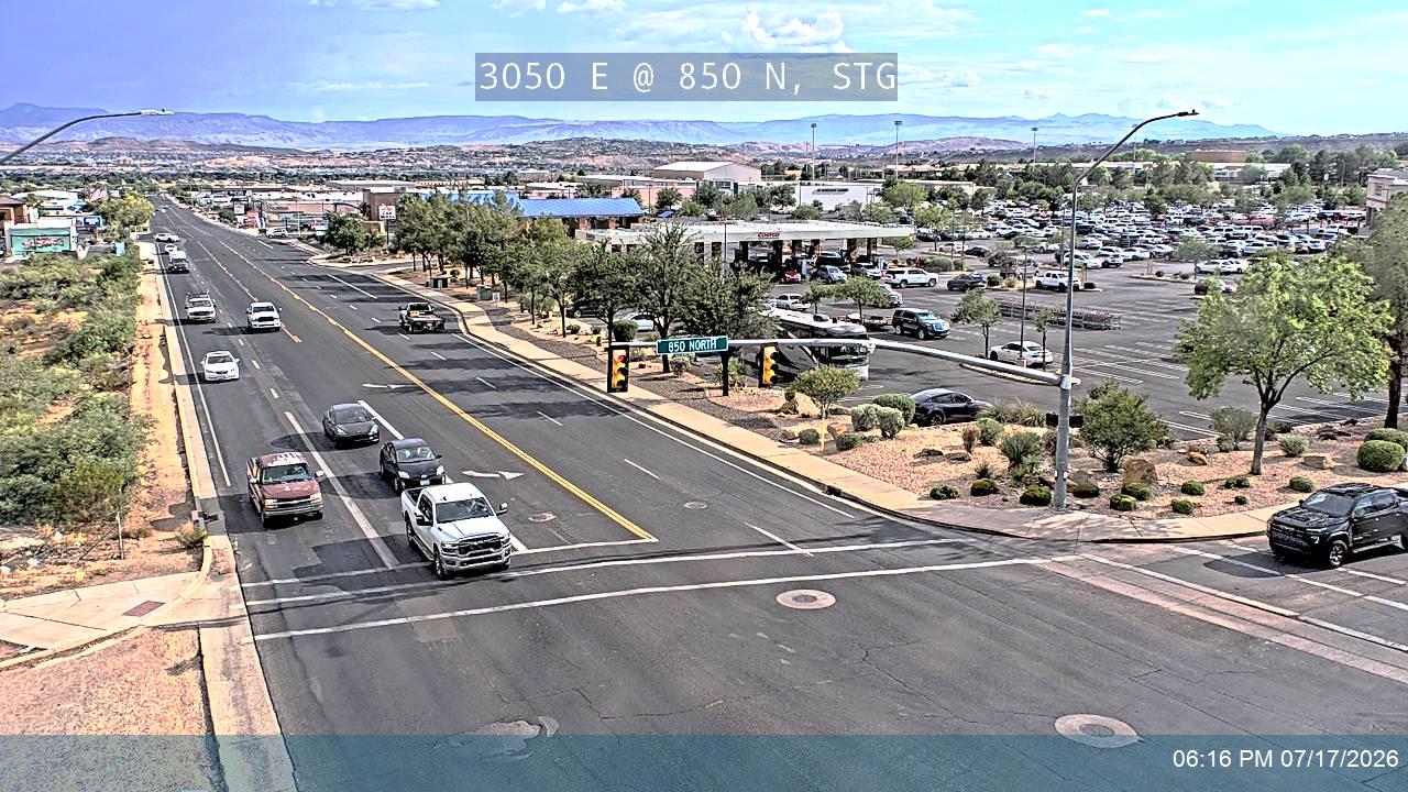 3050 E traffic camera, view south, St. George, Utah