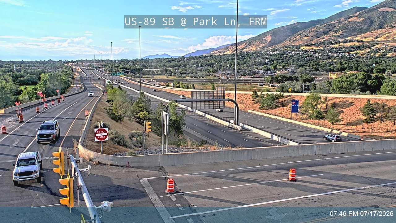 US-89 traffic camera, view south, Farmington