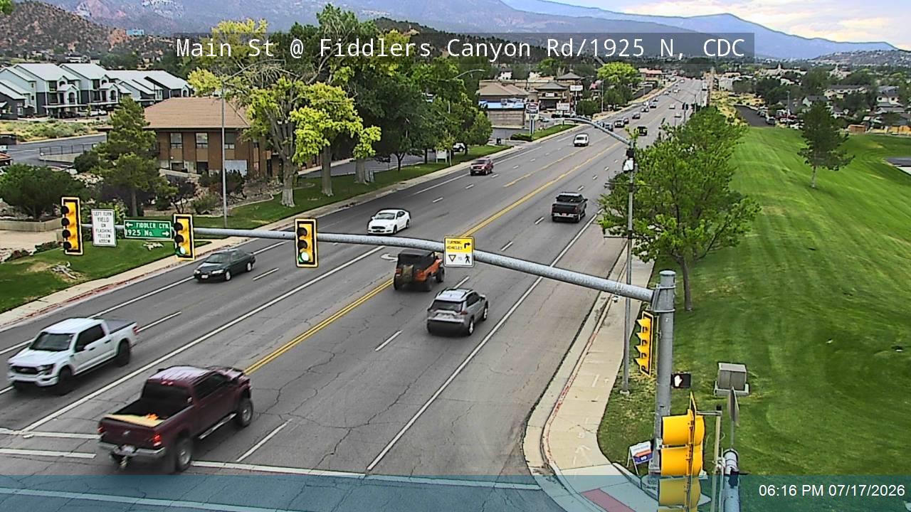 SR-130 traffic camera, view south, Cedar City, Utah