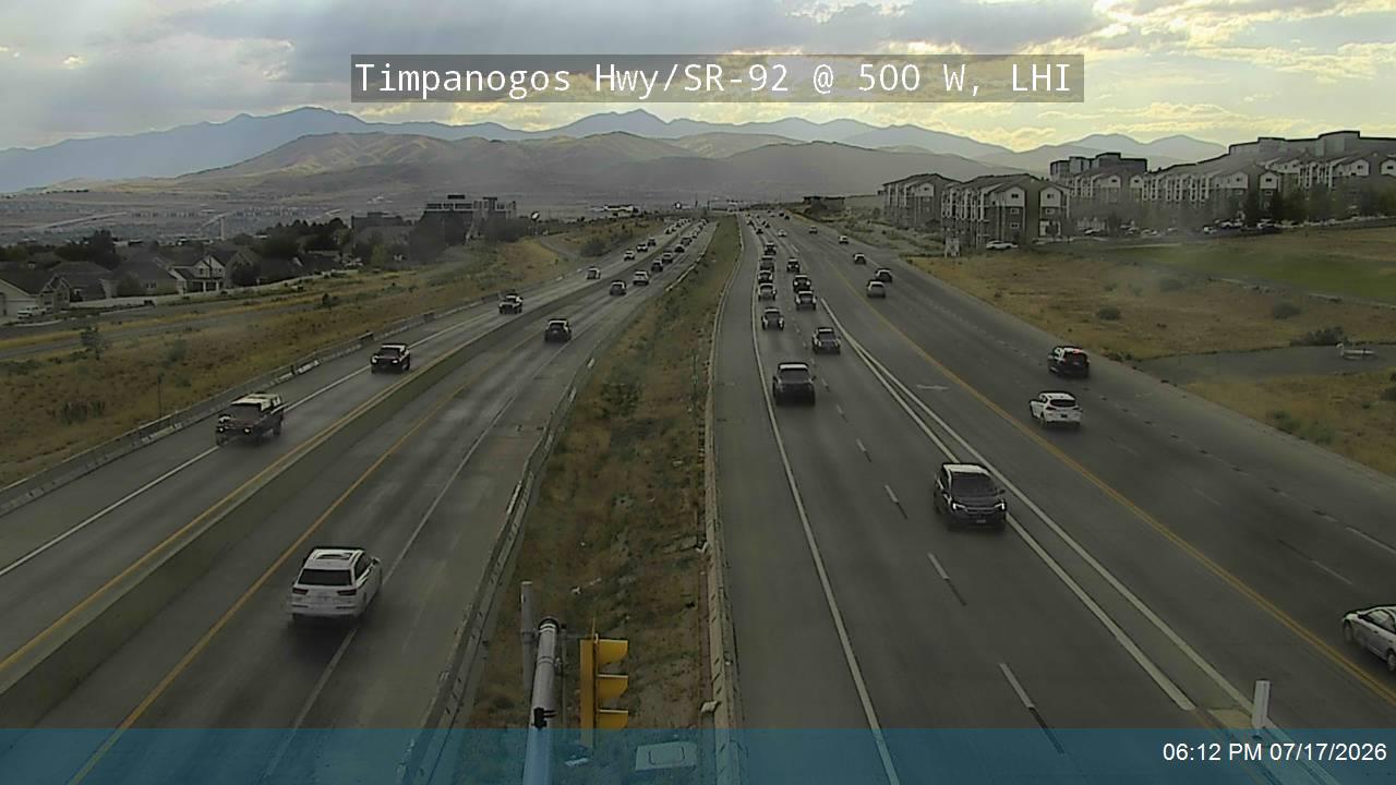 SR-92 traffic camera, Lehi, Utah