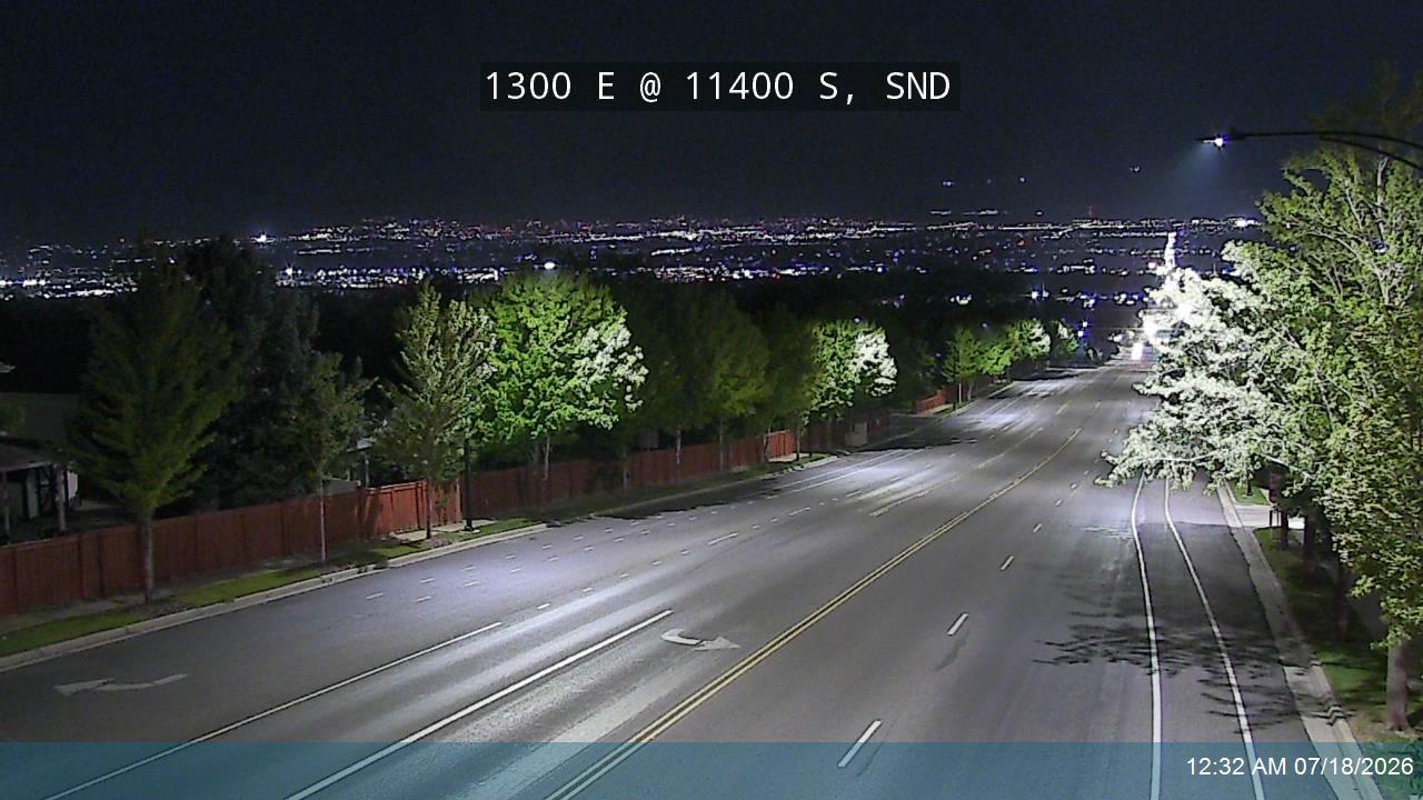 1300 E traffic camera, view south, Sandy, Utah