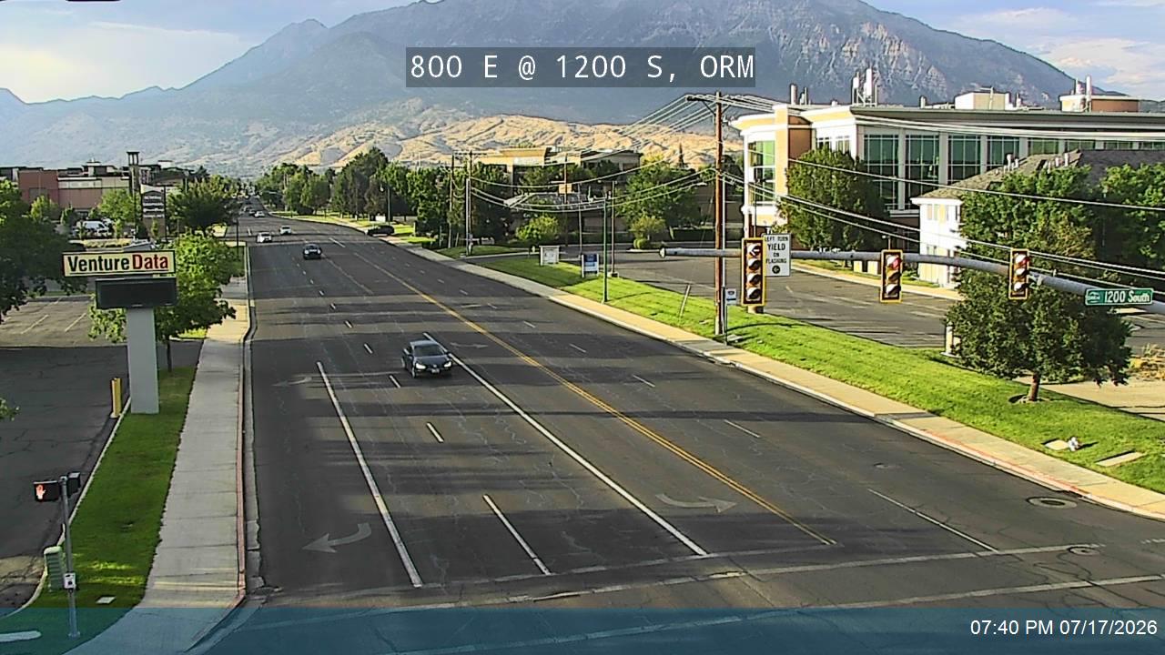 800 E traffic camera, Orem, Utah