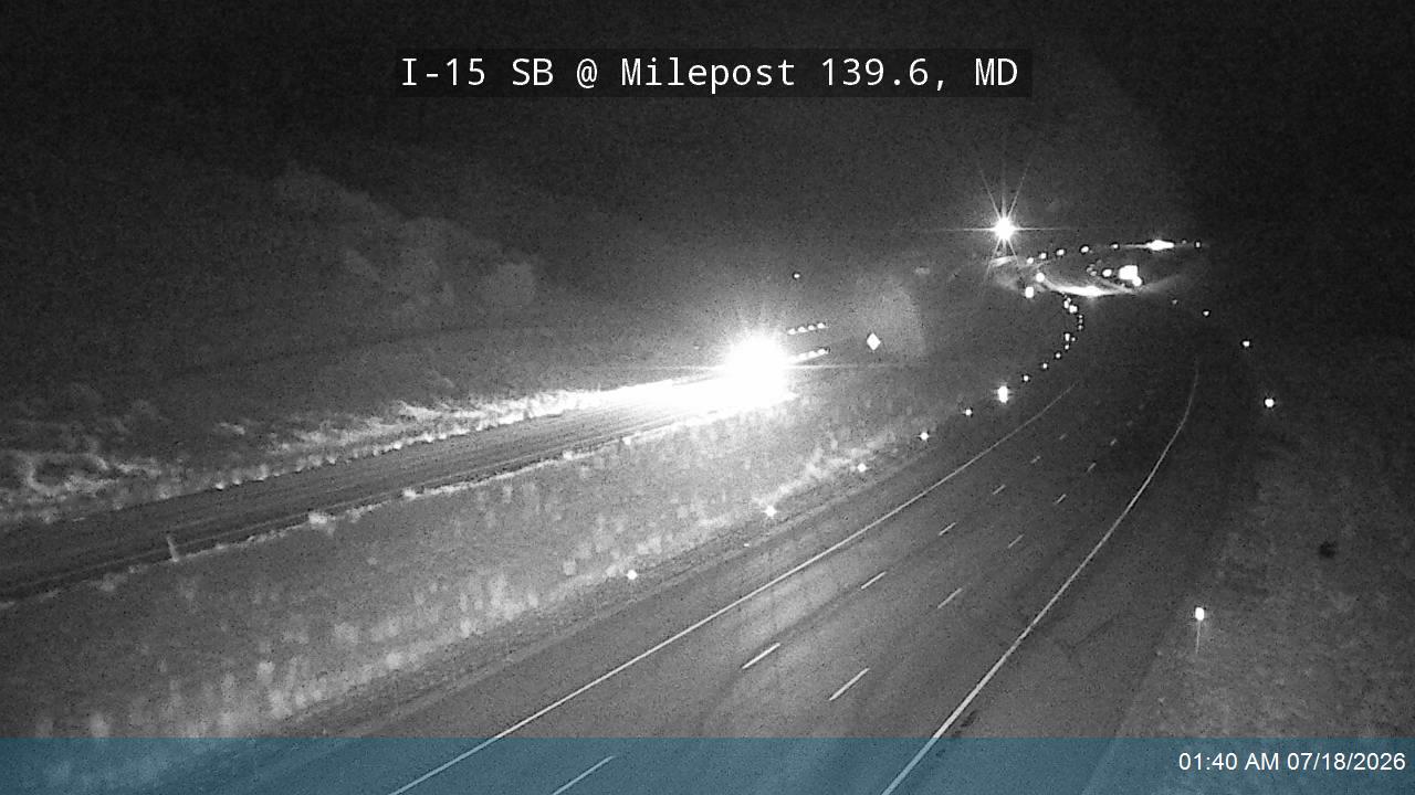 I-15 SB @ Milepost 139.6, MD traffic camera, Millard County