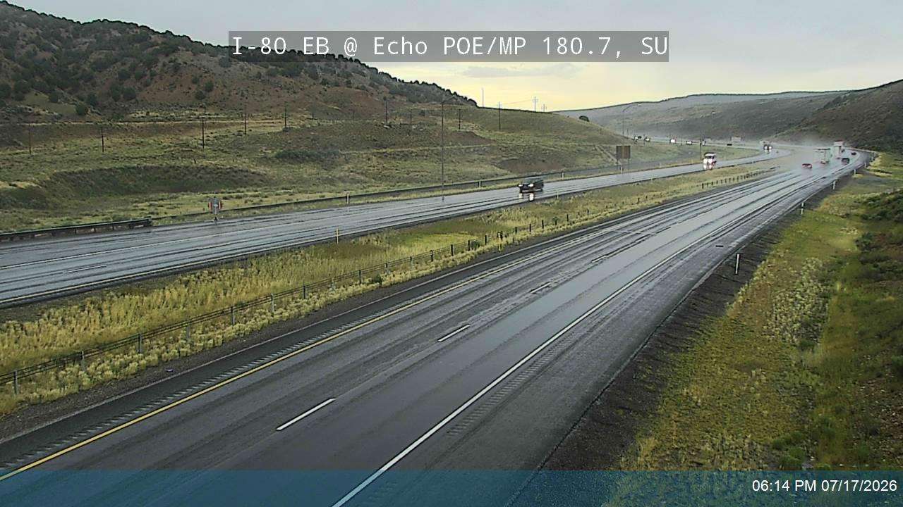 I-80 traffic camera, view east