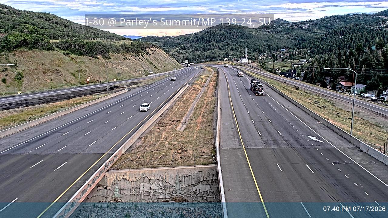 I-80 traffic camera, view east