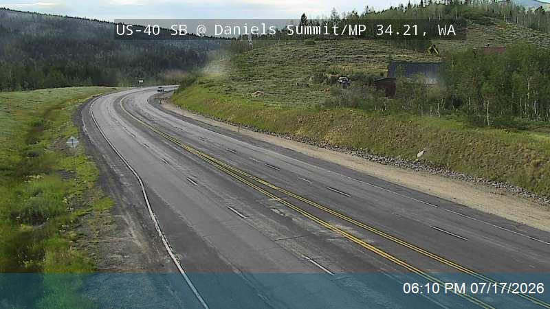US-40 @ Daniels Summit / MP 34.21, WA traffic camera, Wasatch County
