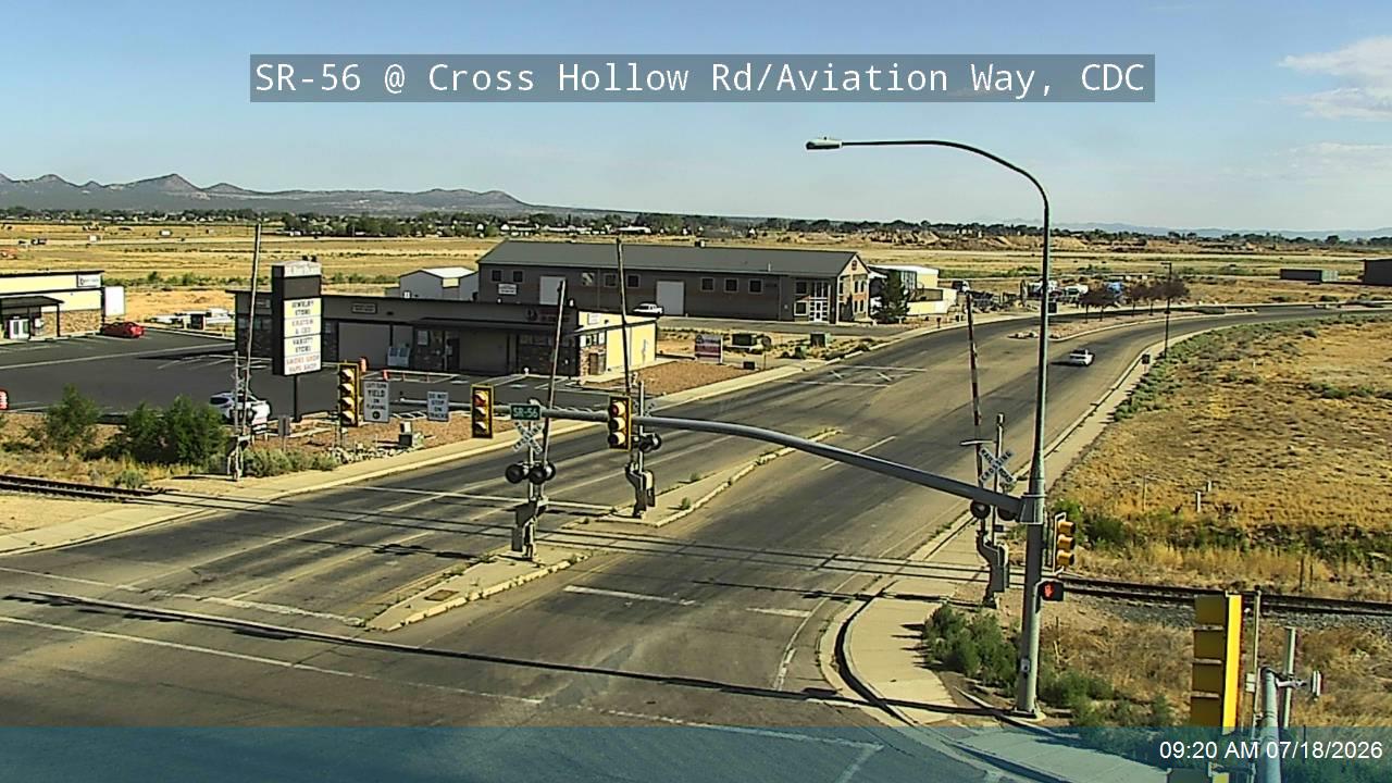 SR-56 traffic camera, view north, Cedar City, Utah