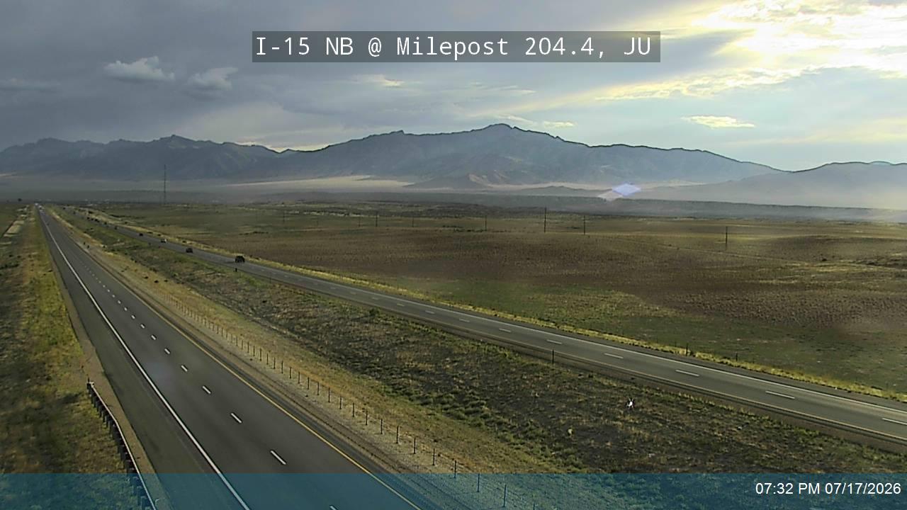 I-15 traffic camera, view north