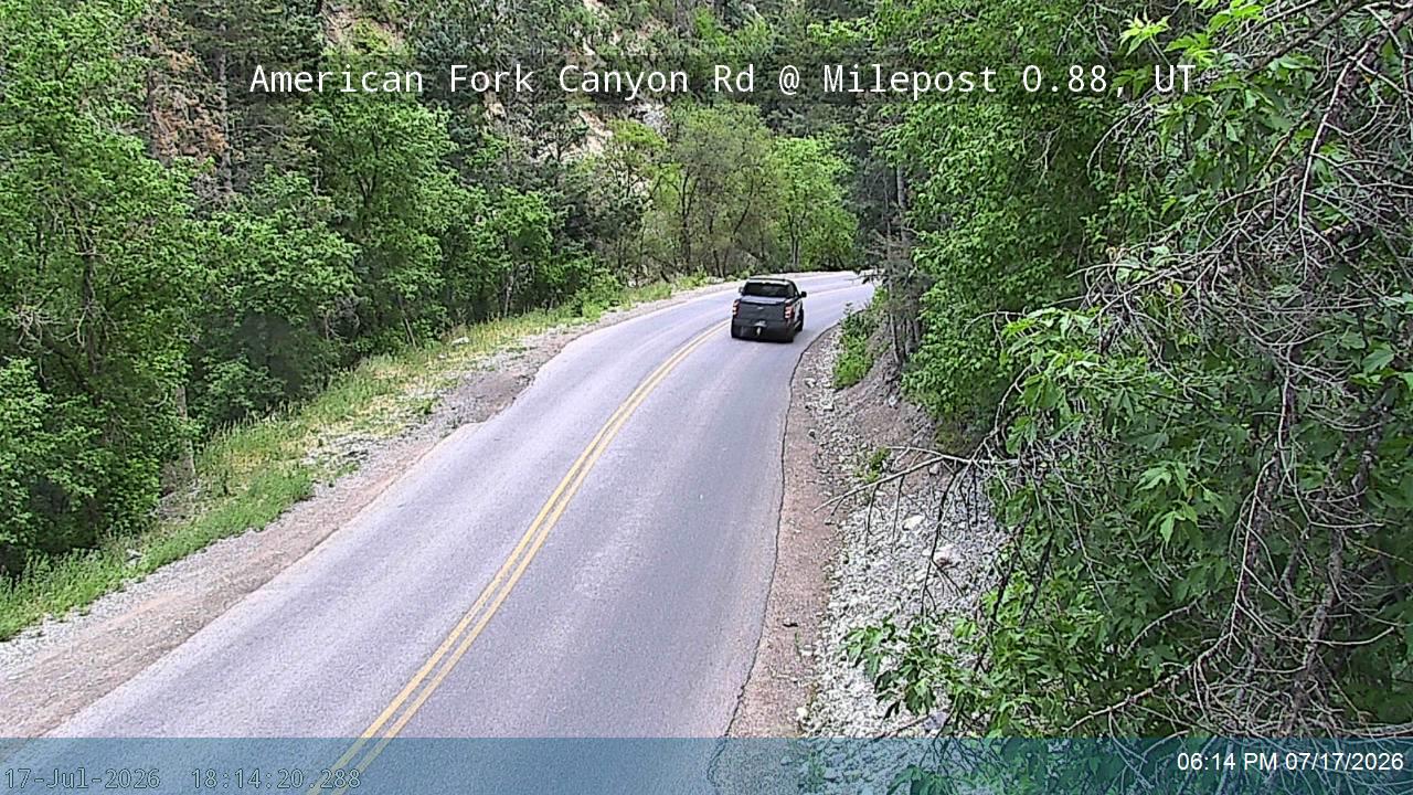 American Fork Canyon Rd / SR-144 @ Milepost 0.88, UT traffic camera, Utah County