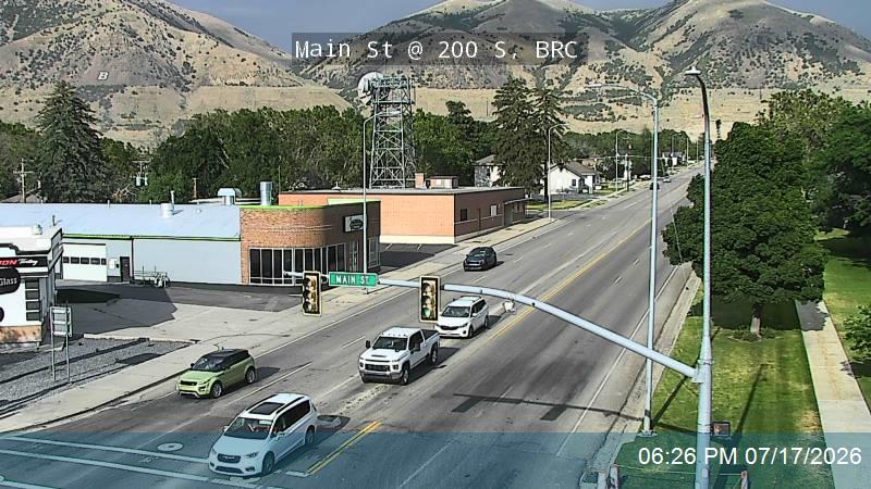 SR-13 traffic camera, view north, Brigham City, Utah