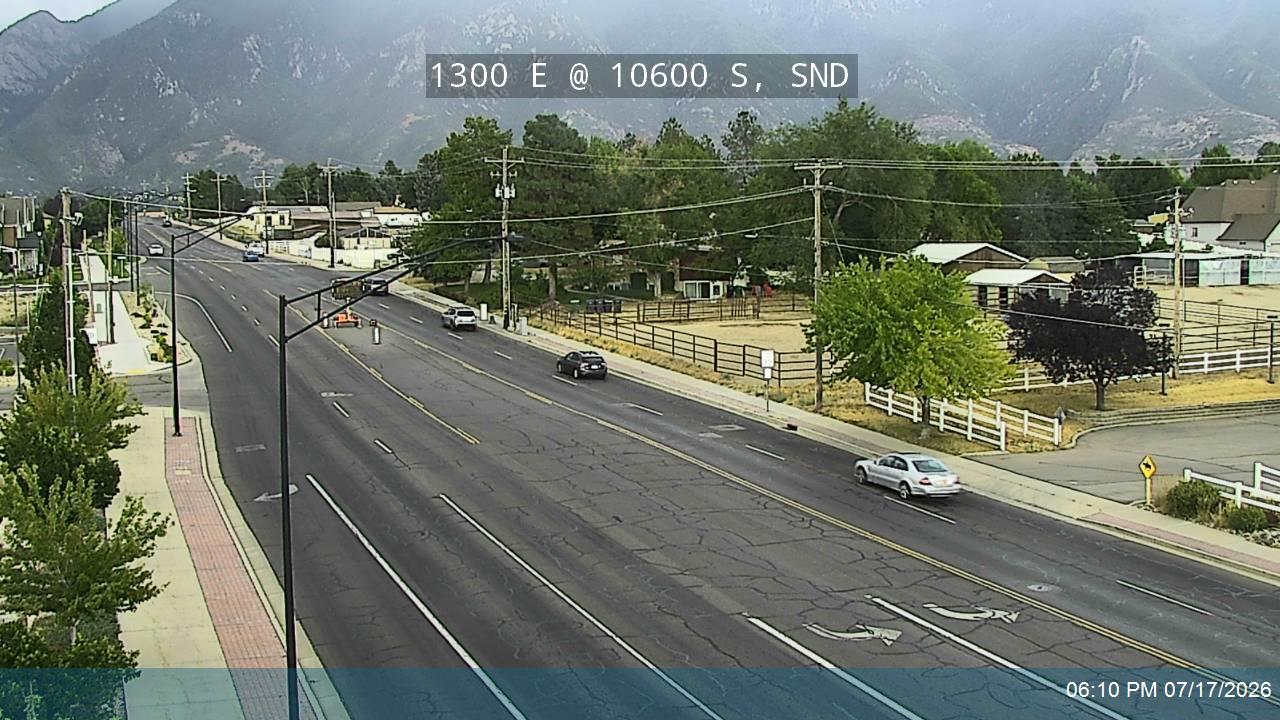 1300 E traffic camera, view south, Sandy, Utah