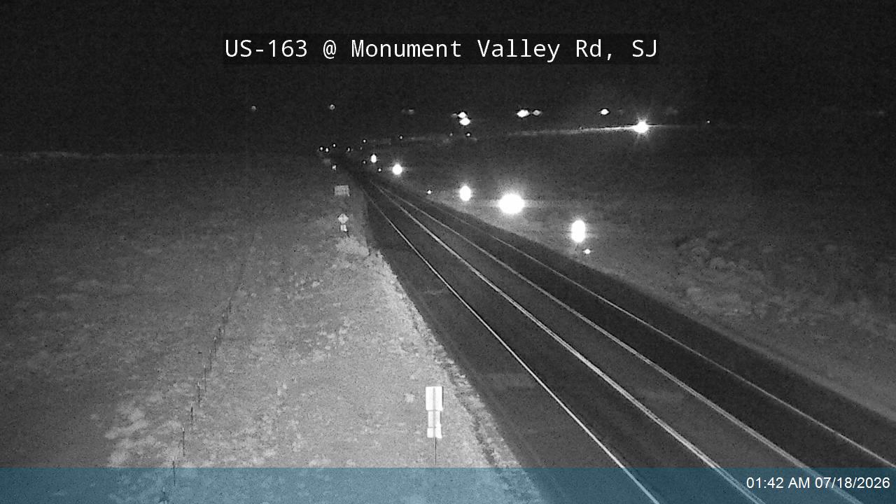 US-163 traffic camera, view north