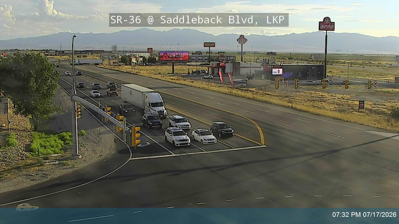 SR-36 traffic camera, view east, Lake Point, Utah