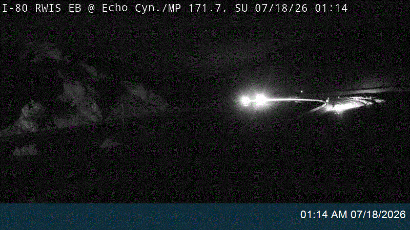 I-80 traffic camera, view east