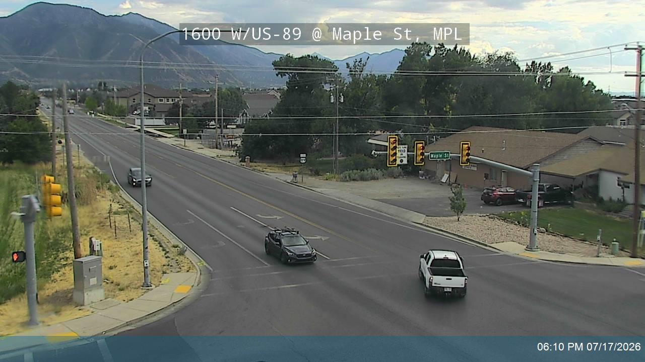 US-89 traffic camera, Mapleton, Utah