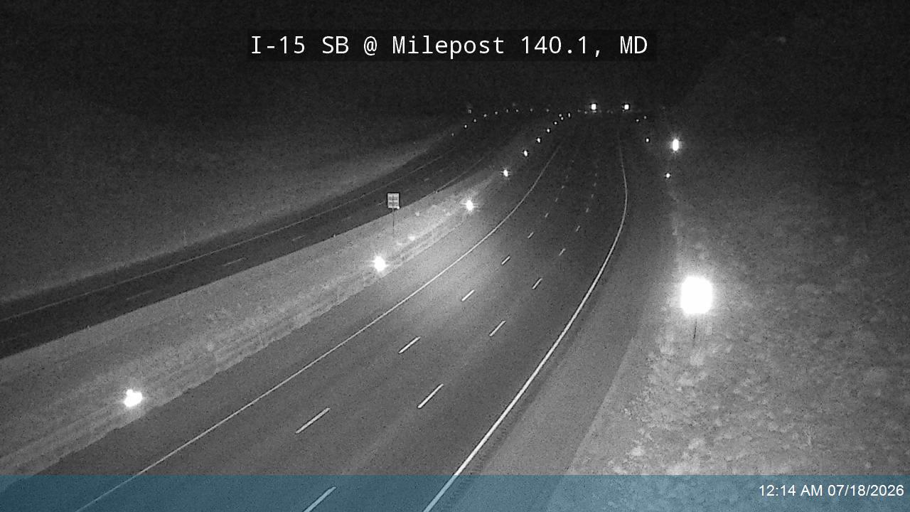 I-15 SB @ Milepost 140.1, MD traffic camera, Millard County