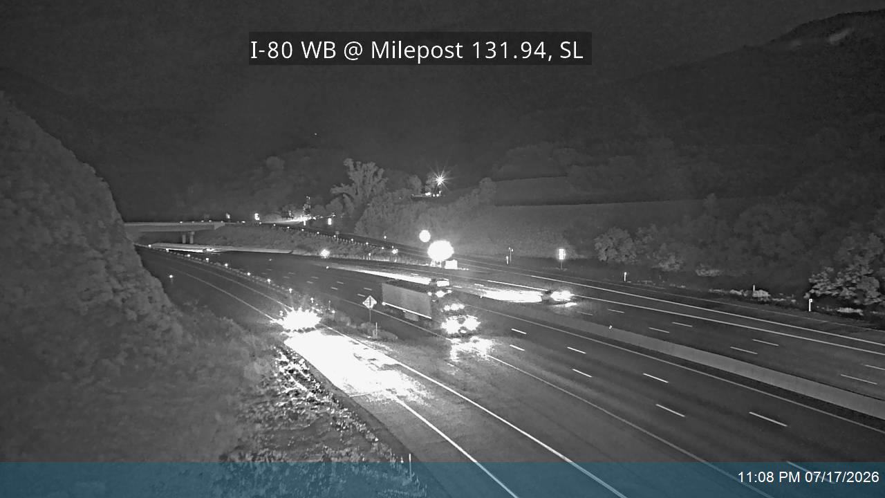 I-80 / Parleys Canyon WB @ Milepost 131.94, SL traffic camera, Salt Lake County