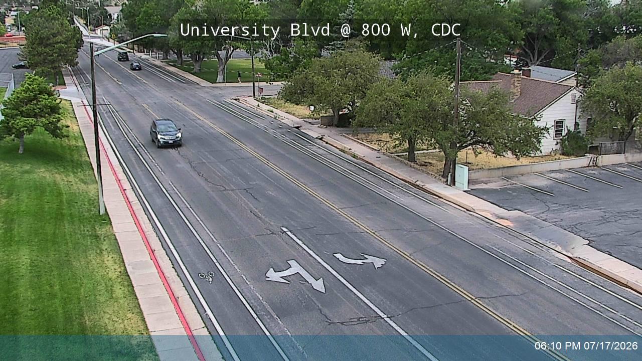 SR-289 traffic camera, view north, Cedar City, Utah