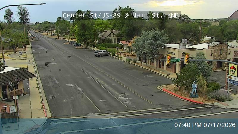 US-89 traffic camera, view east, Kanab