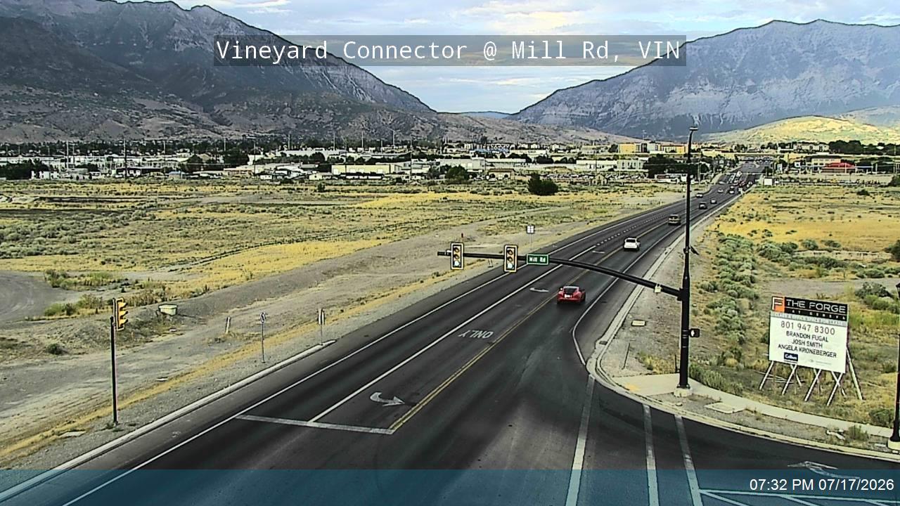 Vineyard Connector traffic camera, Vineyard, Utah