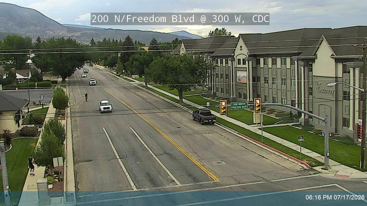 SR-56 traffic camera, view north, Cedar City, Utah