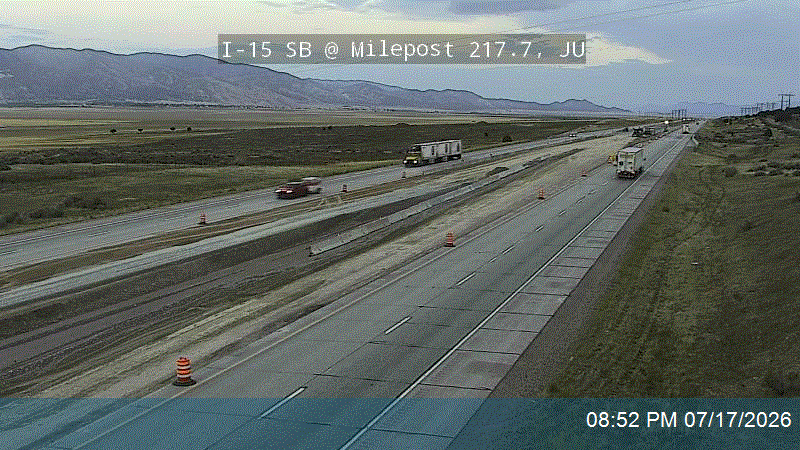I-15 traffic camera, view south
