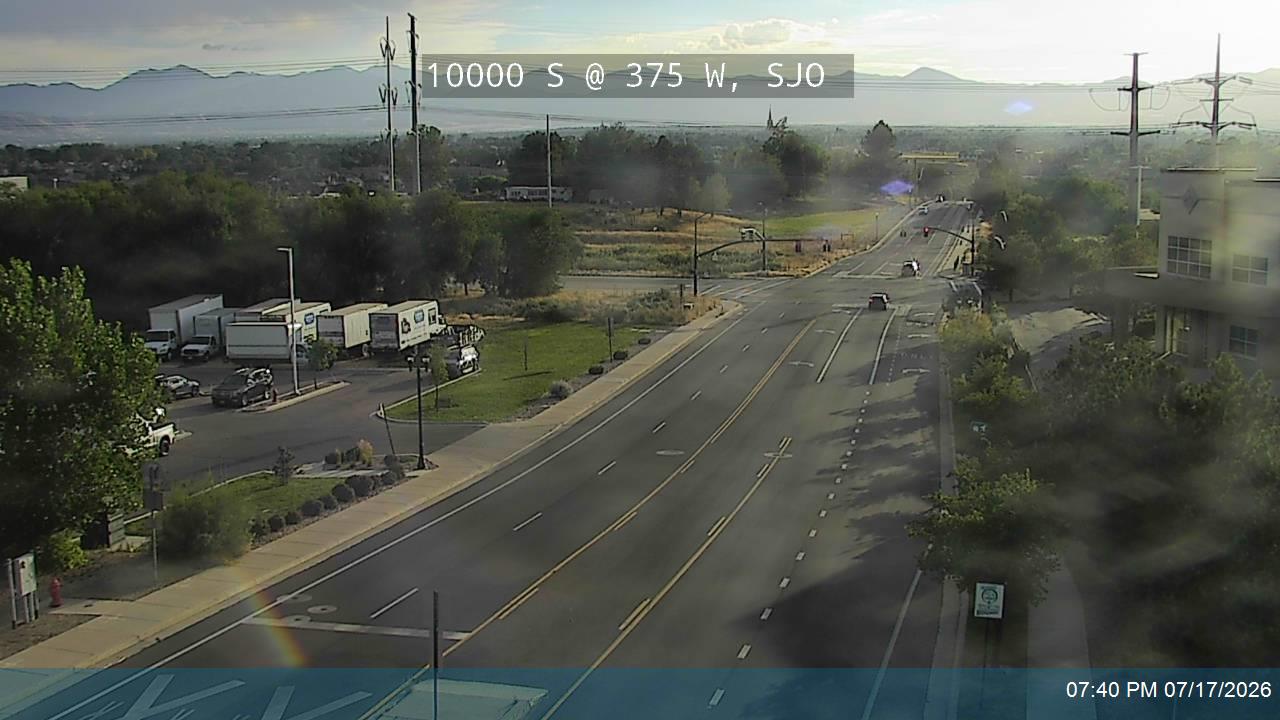 10000 S traffic camera, view west, South Jordan, Utah