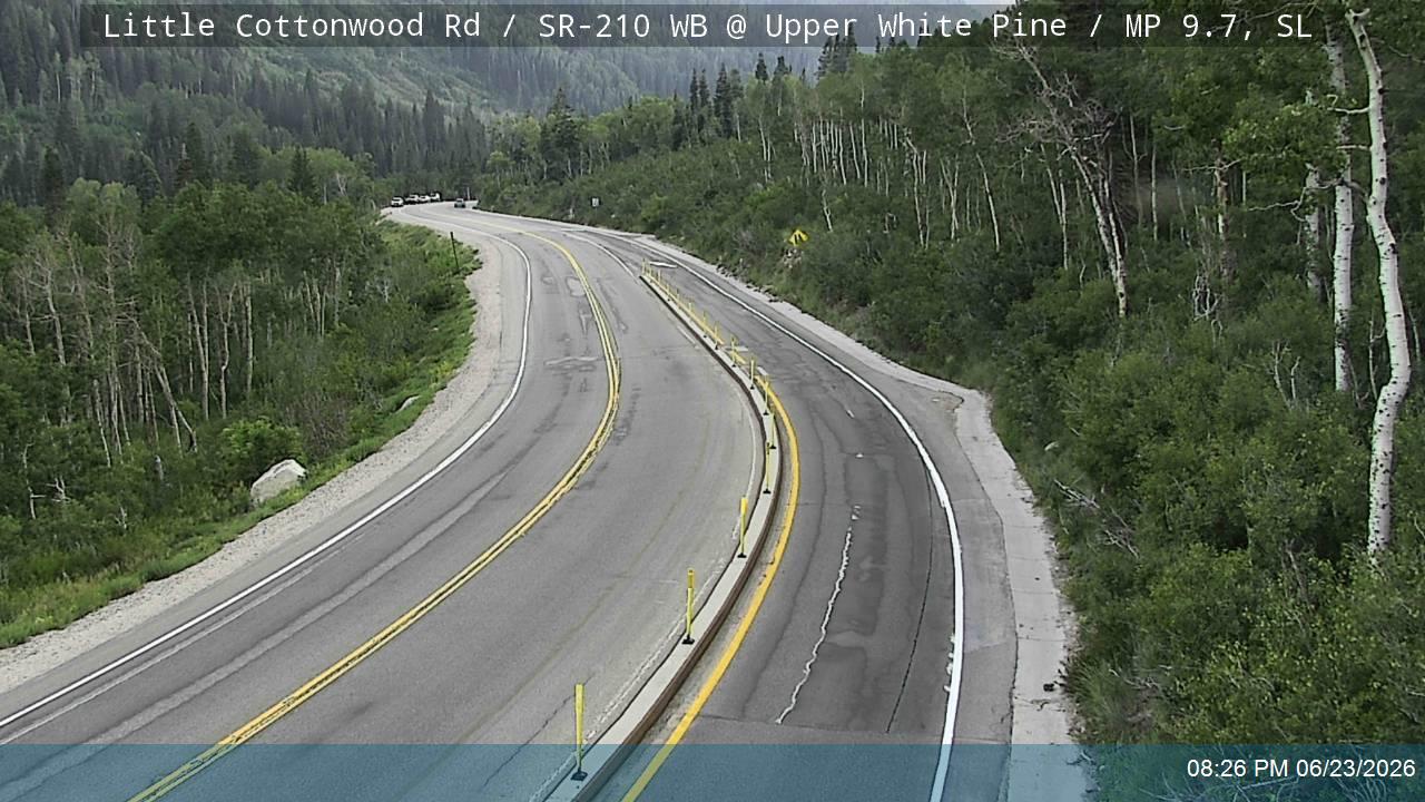 Little Cottonwood Rd / SR-210 WB @ Upper White Pine / MP 9.7, SL