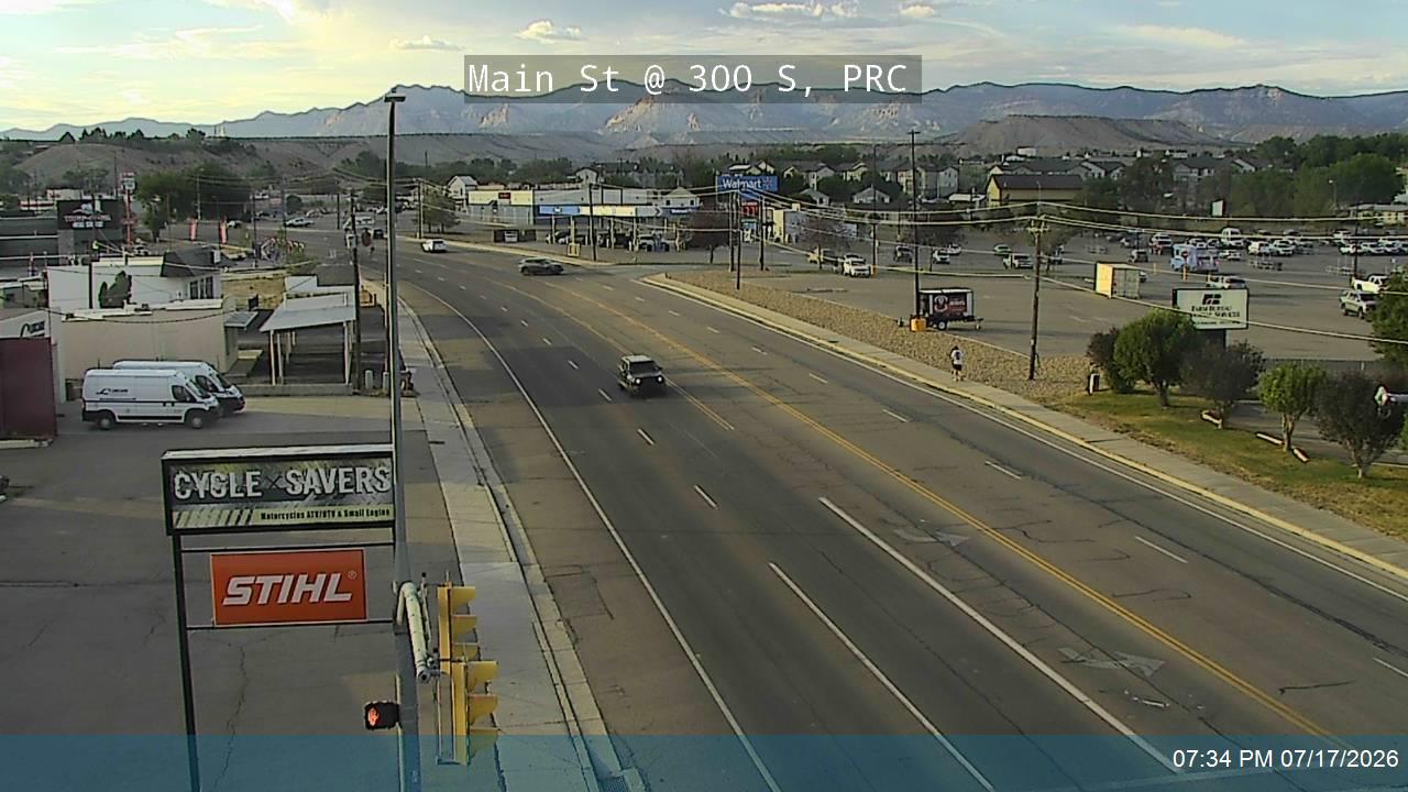 SR-55 traffic camera, view south, Price, Utah