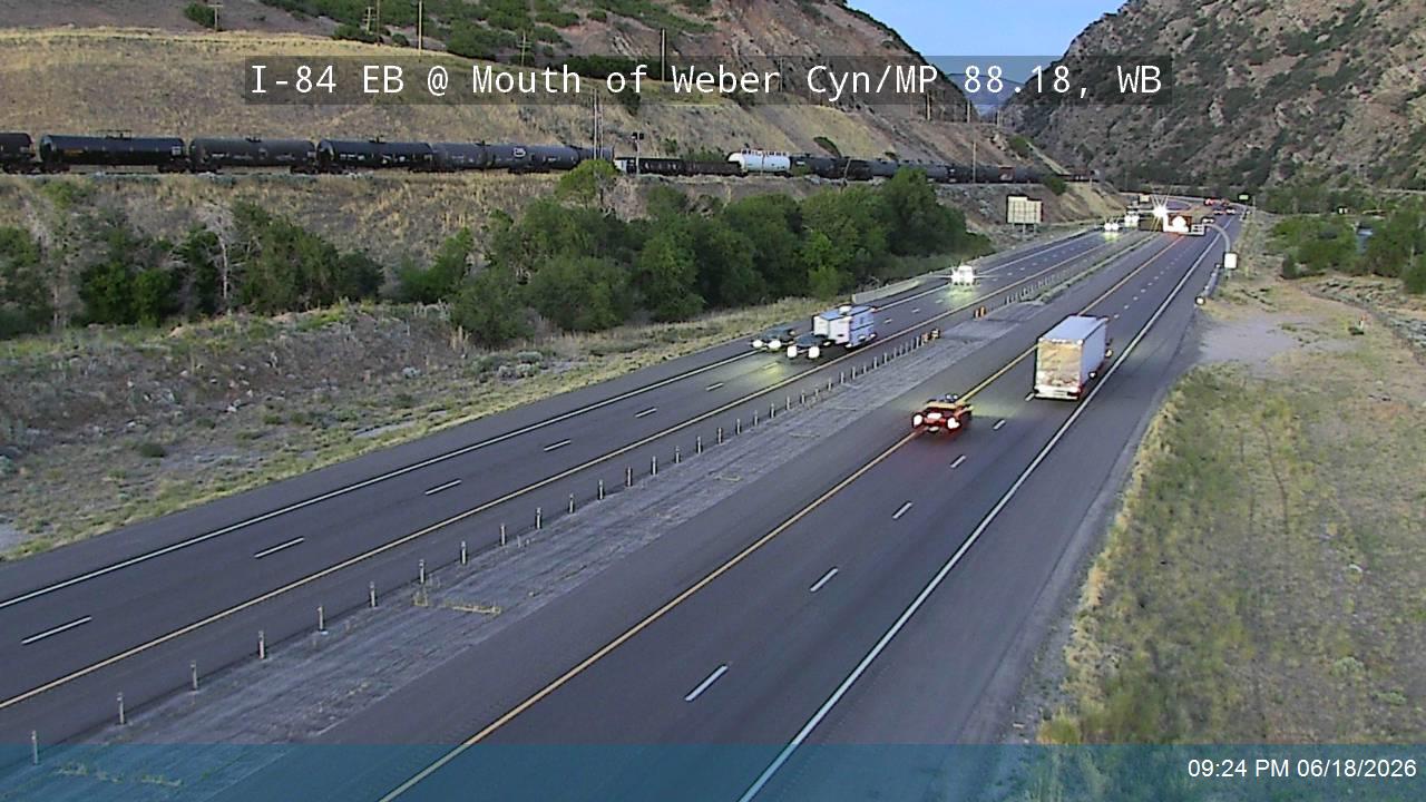 I-84 EB @ Mouth of Weber Cyn / MP 88.18, WB