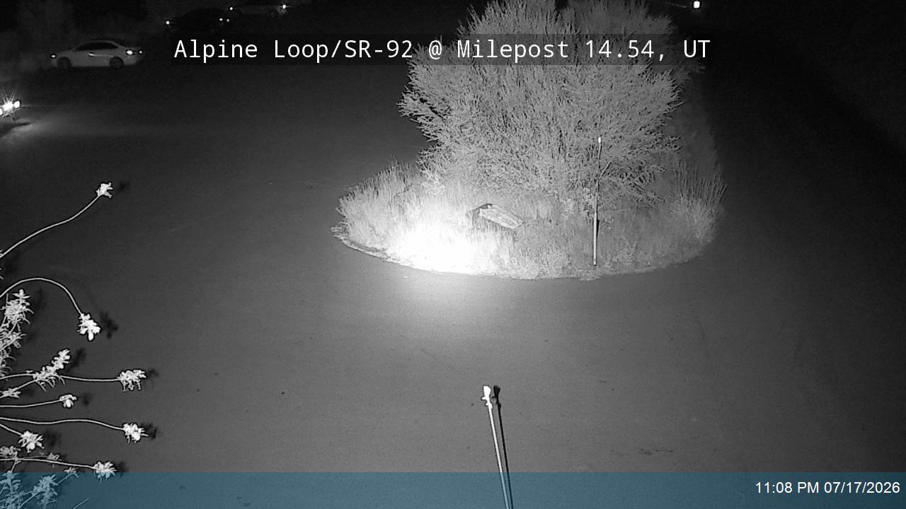 Alpine Loop / SR-92 @ Milepost 14.54, UT traffic camera, Utah County