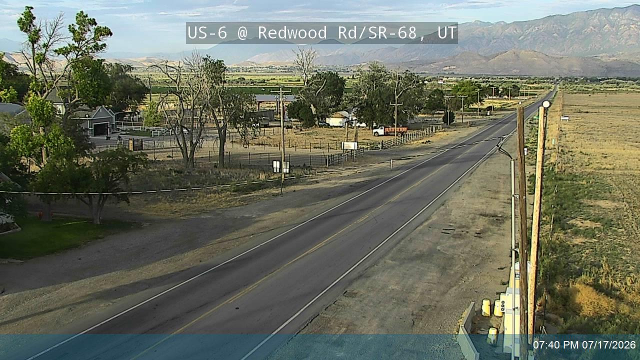 US-6 @ Redwood Rd / SR-68, UT traffic camera, Utah County
