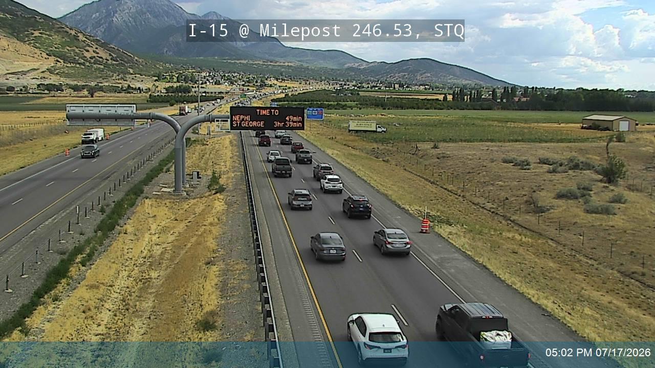 I-15 traffic camera, Santaquin
