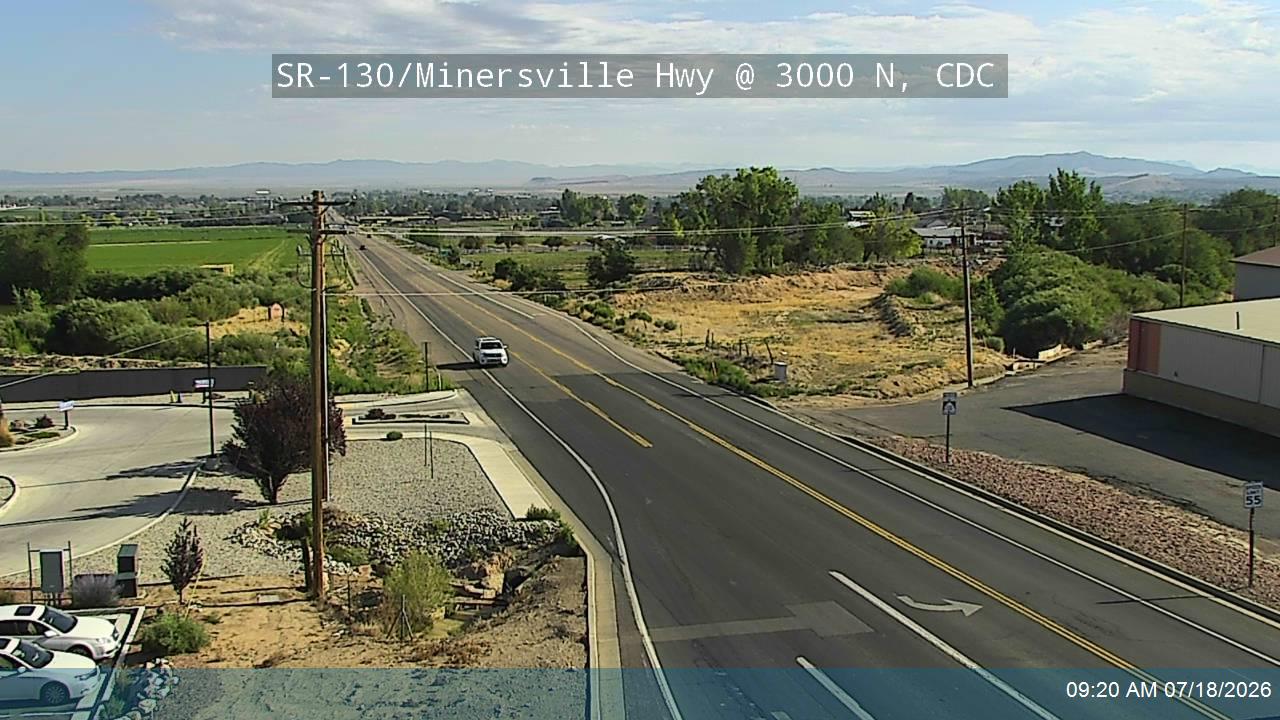 SR-130 traffic camera, view south, Cedar City, Utah