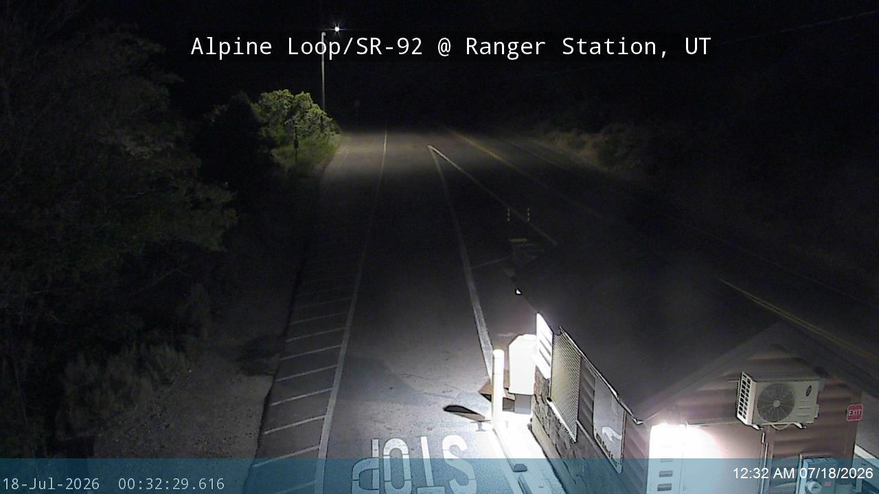 Alpine Loop / SR-92 @ Ranger Station / MP  7.99, UT traffic camera, Utah County