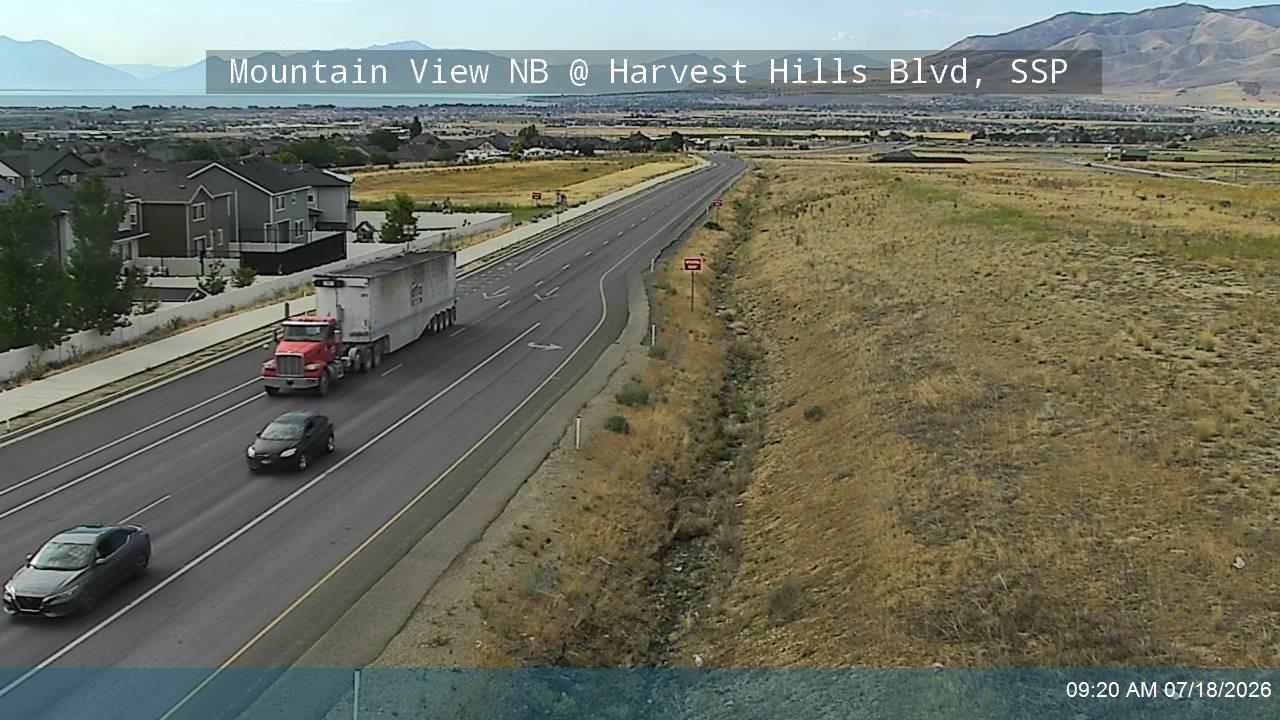 SR-85 traffic camera, view north, Saratoga Springs, Utah