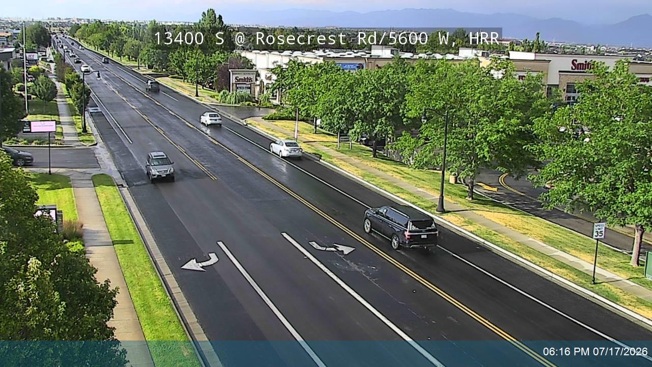 13400 S traffic camera, view east, Herriman, Utah