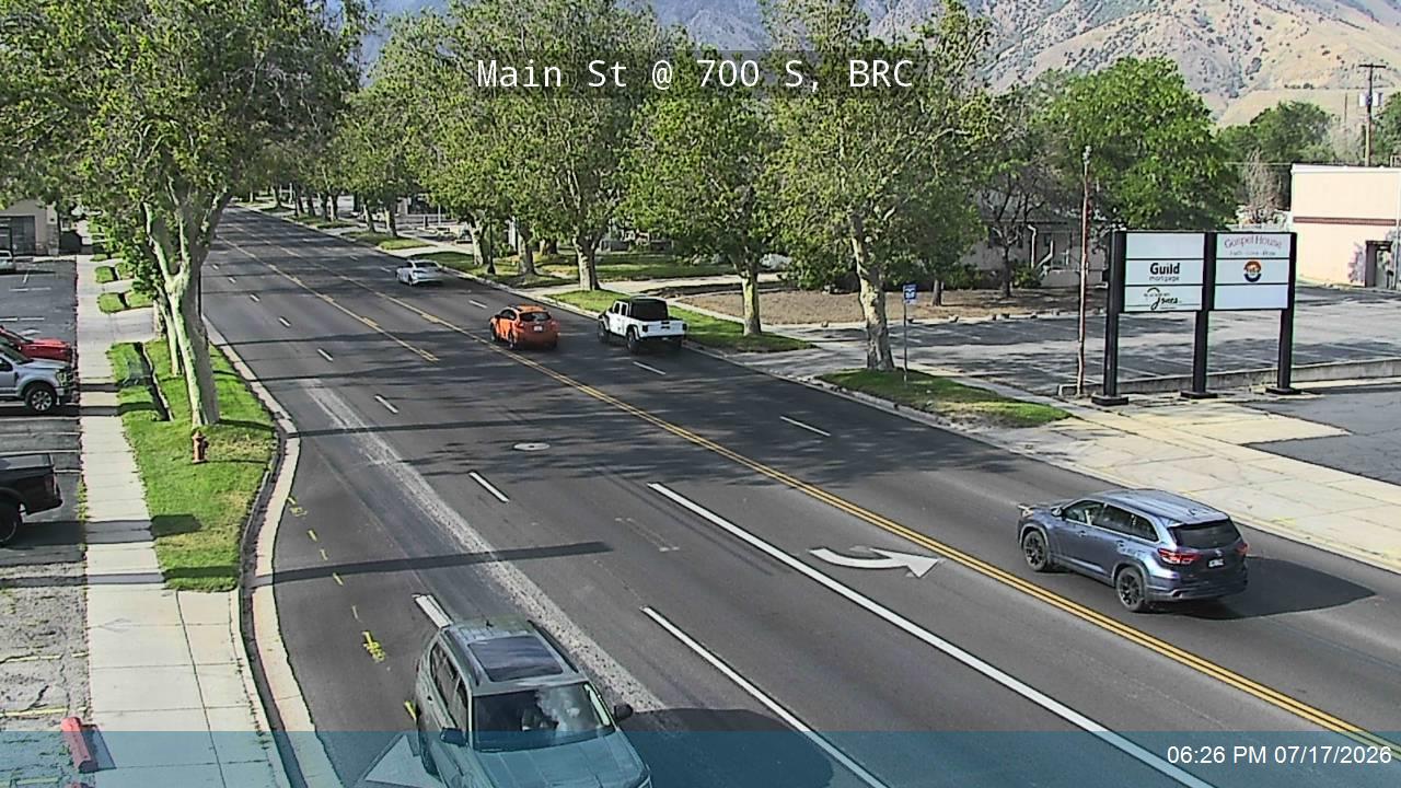 SR-13 traffic camera, view south, Brigham City, Utah