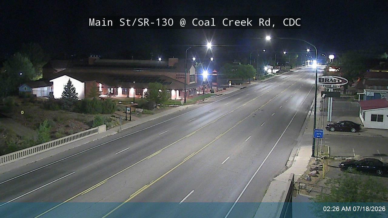 SR-130 traffic camera, view south, Cedar City, Utah