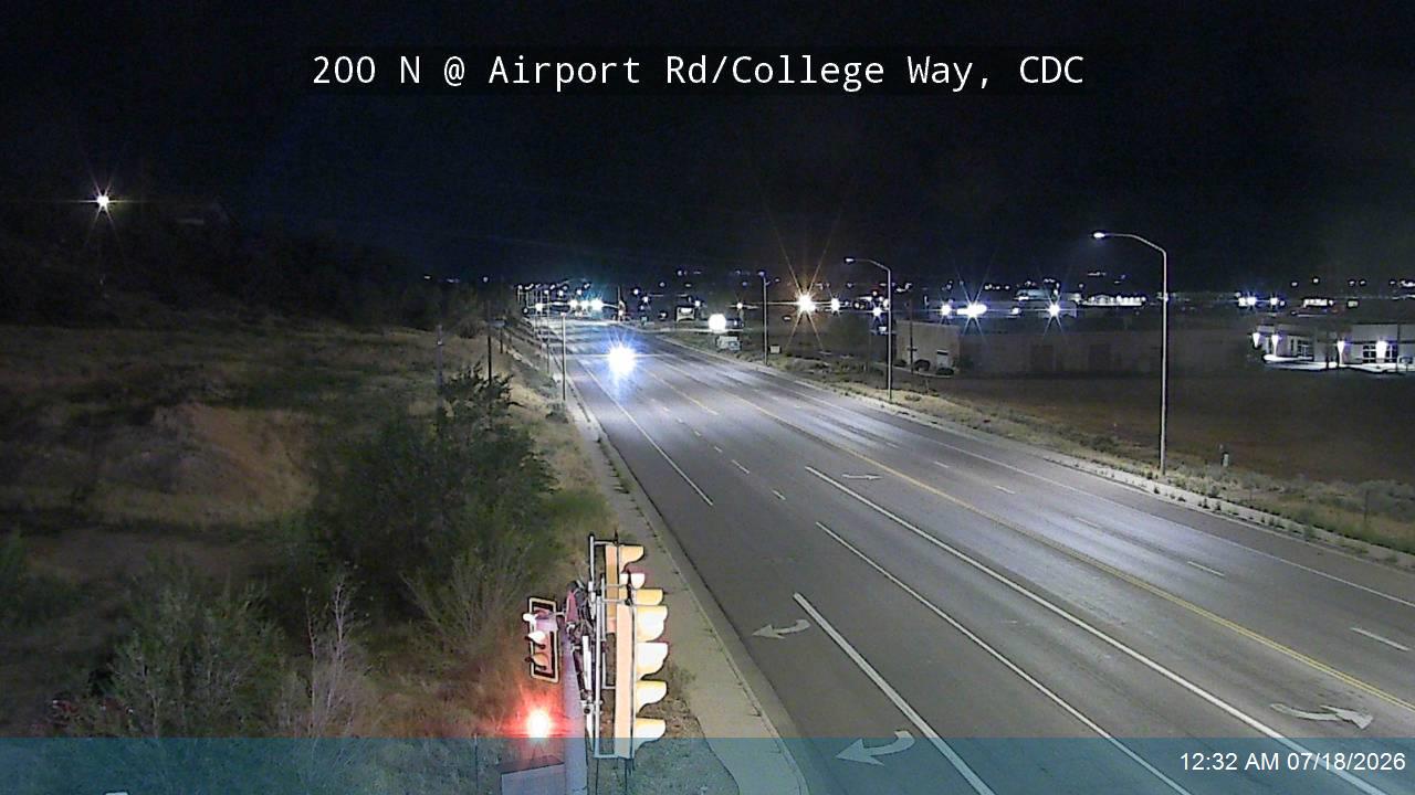 SR-56 traffic camera, view south, Cedar City, Utah