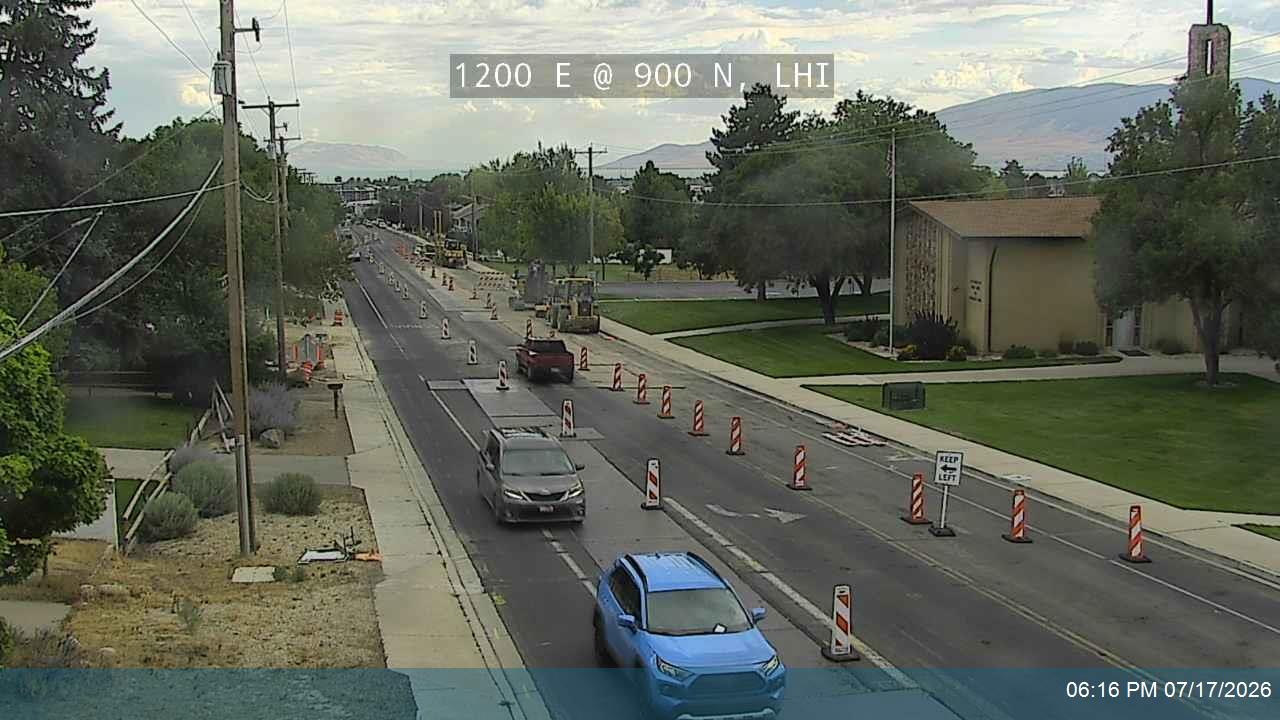 1200 E traffic camera, view north, Lehi, Utah